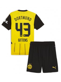 Borussia Dortmund Jamie Bynoe-Gittens #43 Replika Hemmakläder Barn 2024-25 Kortärmad (+ byxor)